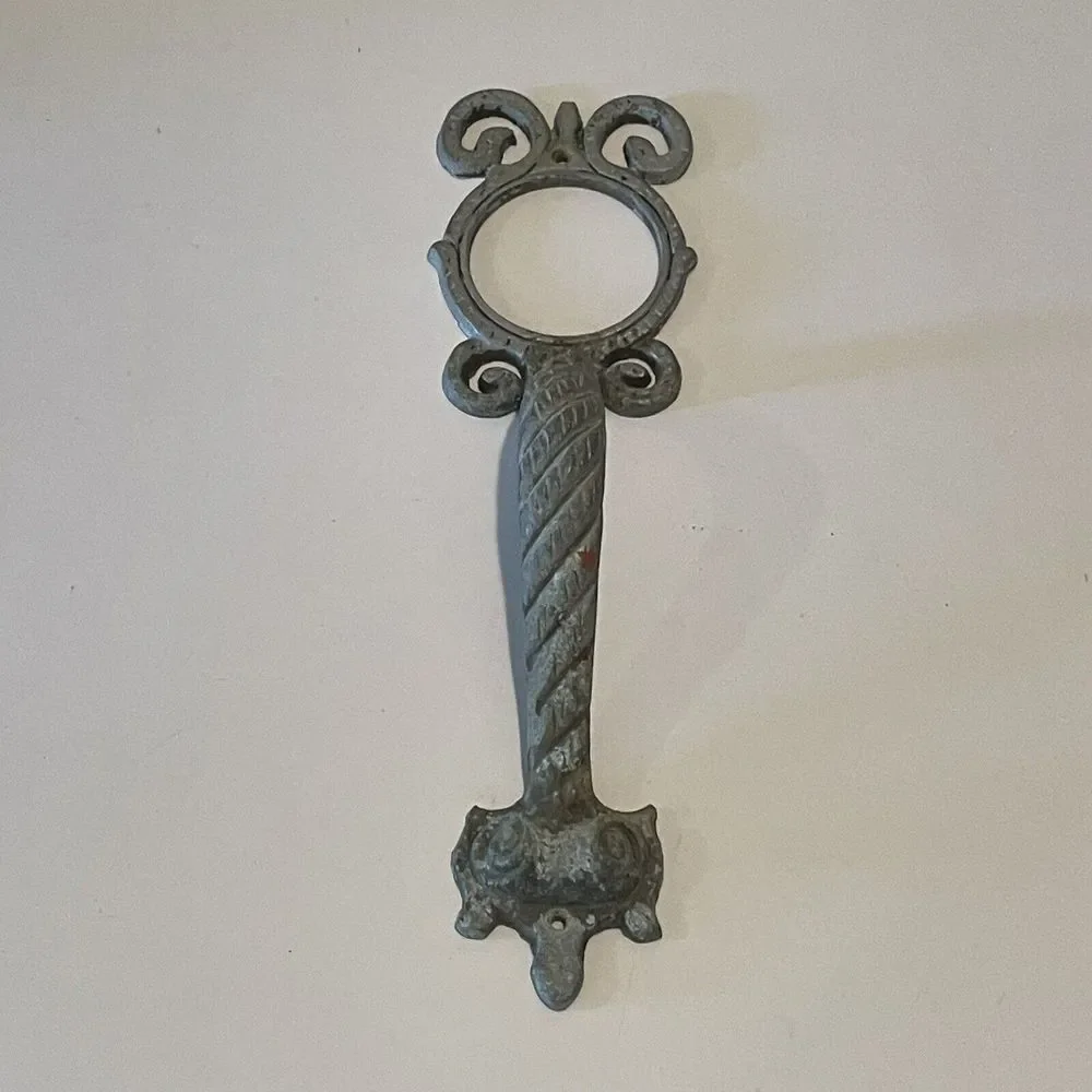 Vintage Aluminum Ornate‎ Door Handles Art Deco Mid-Century 12
